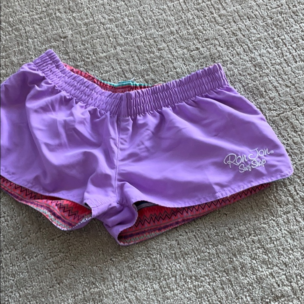 Ron Jon surf shop swim shorts small reversible